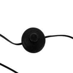 Bogenlampe Stahl Stoffschirm weiß 50 cm - XXL