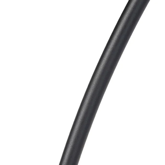 Bogenleuchte schwarz mit Samtlampenschirm Taupe mit Gold 50 cm - XXL