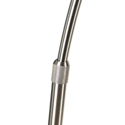 Bogenleuchte Stahl mit Marmorsockel weiß verstellbar - XXL