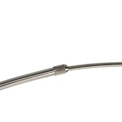 Bogenleuchte Stahl mit weißer Marmorbasis mit Stahlschirm - XXL