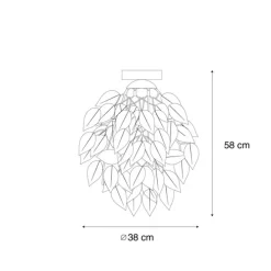 Bohemianische Deckenleuchte Grün - Leavy