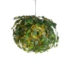 Boho Deckenleuchte Grün 3-flammig - Leavy