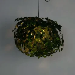 Boho Deckenleuchte Grün 3-flammig - Leavy