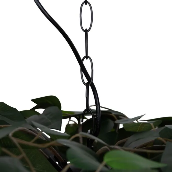 Boho-Hängelampe Grün 4-flammig - Leavy