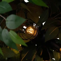 Boho-Hängelampe Grün 4-flammig - Leavy