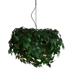 Boho-Hängelampe Grün 4-flammig - Leavy