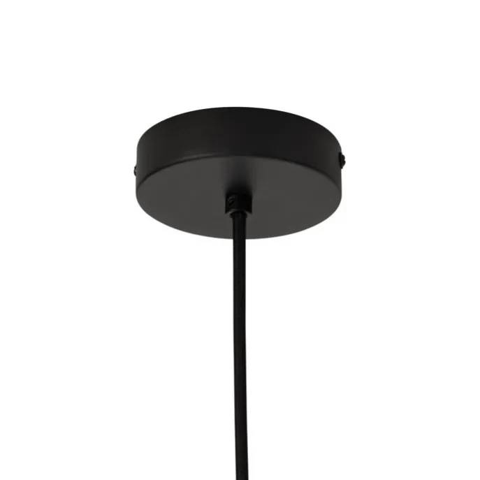 Boho-Hängelampe Schwarz mit Bambus - Lily