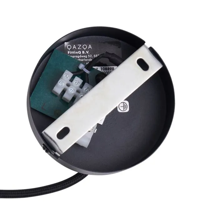 Boho-Hängelampe Schwarz mit Bambus - Lily