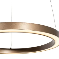 Bronze Hängeleuchte 40 cm inkl. LED 3-stufig dimmbar - Girello