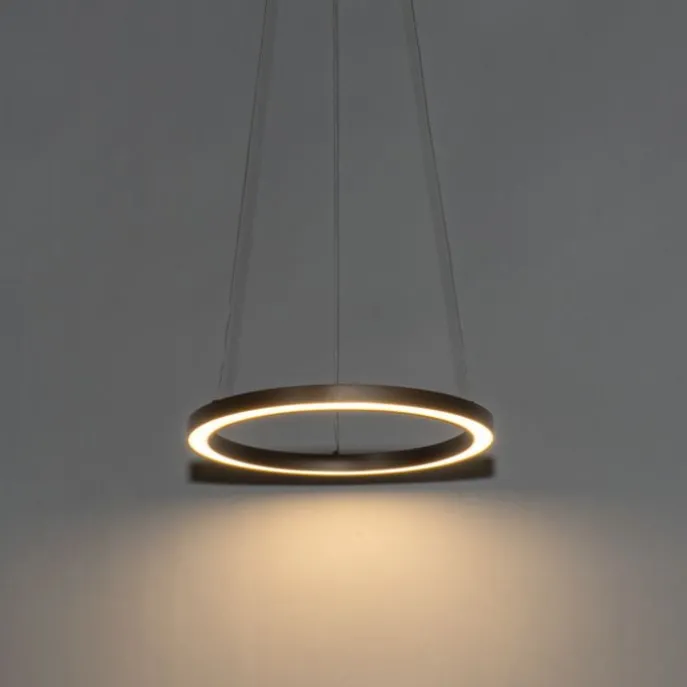 Bronze Hängeleuchte 40 cm inkl. LED 3-stufig dimmbar - Girello