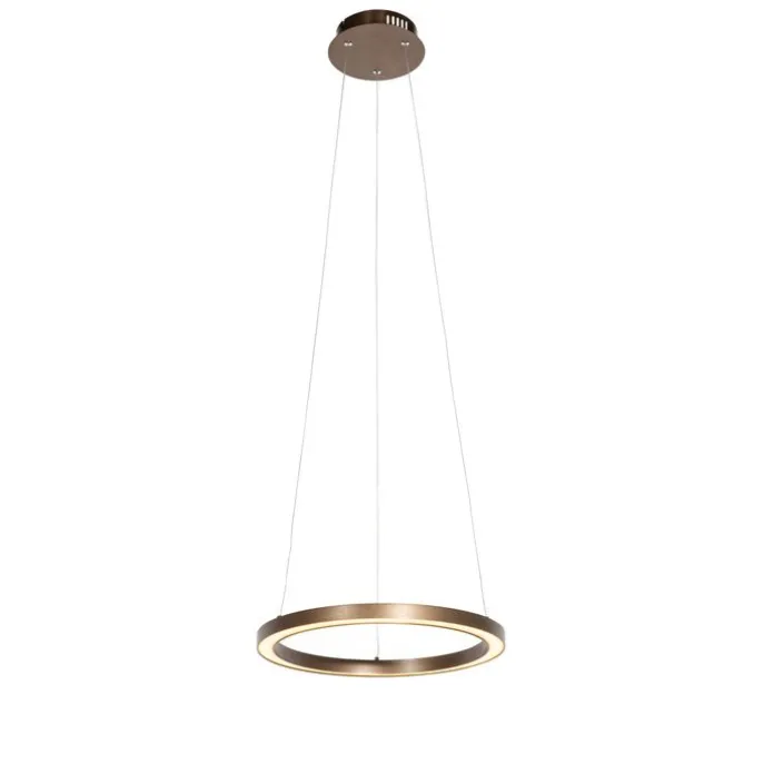 Bronze Hängeleuchte 40 cm inkl. LED 3-stufig dimmbar - Girello