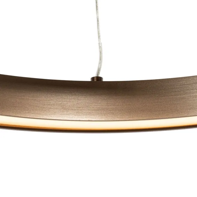 Bronze Hängeleuchte 40 cm inkl. LED 3-stufig dimmbar - Girello