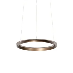 Bronze Hängeleuchte 40 cm inkl. LED 3-stufig dimmbar - Girello