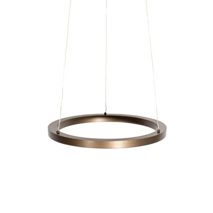 Bronze Hängeleuchte 40 cm inkl. LED 3-stufig dimmbar - Girello