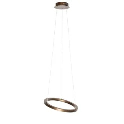 Bronze Hängeleuchte 40 cm inkl. LED 3-stufig dimmbar - Girello