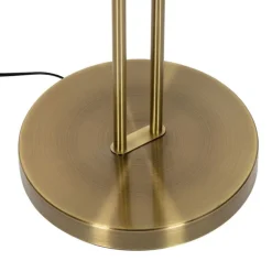 Bronze Stehleuchte inkl. LED und Dimmer mit Leselampe - Fez