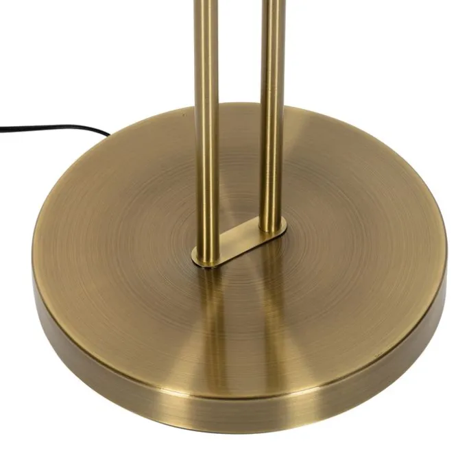 Bronze Stehleuchte inkl. LED und Dimmer mit Leselampe - Fez