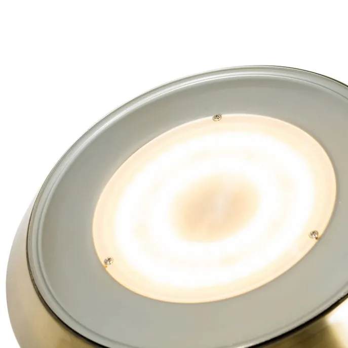 Bronze Stehleuchte inkl. LED und Dimmer mit Leselampe - Fez