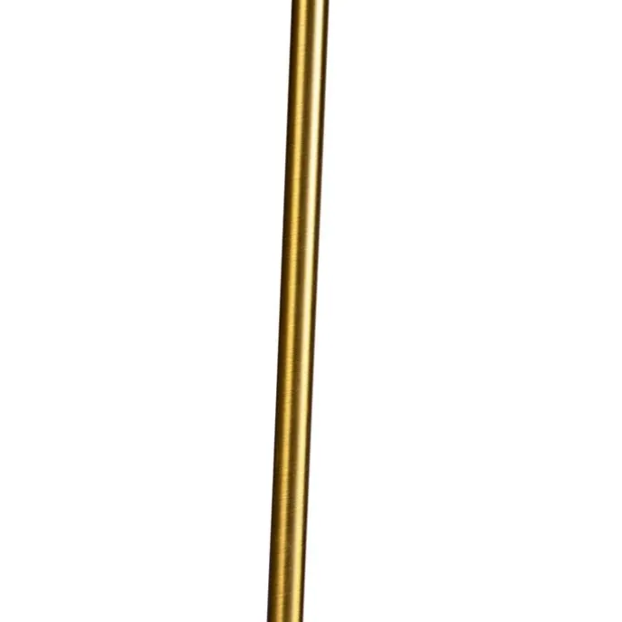 Bronze Stehleuchte mit Leinenschirm weiß 45 cm verstellbar - Parte