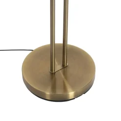 Bronzene Stehleuchte inkl. LED und Dimmer mit Leselampe - Kelso