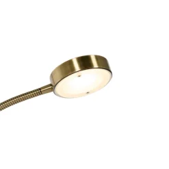 Bronzene Stehleuchte inkl. LED und Dimmer mit Leselampe - Kelso