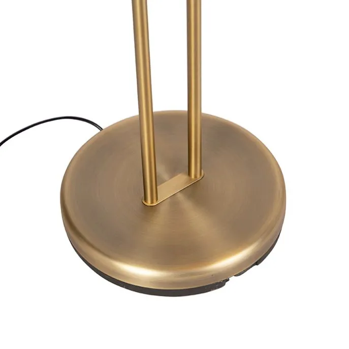 Bronzene Stehleuchte mit Leselampe inkl. LED und Dimmer - Diva 2