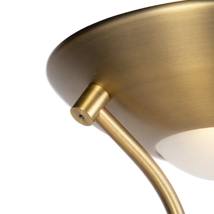 Bronzene Stehleuchte mit Leselampe inkl. LED und Dimmer - Diva 2