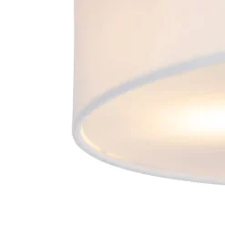 Country Deckenleuchte weiß 50 cm - Drum