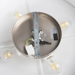 Country Deckenleuchte weiß 50 cm - Drum