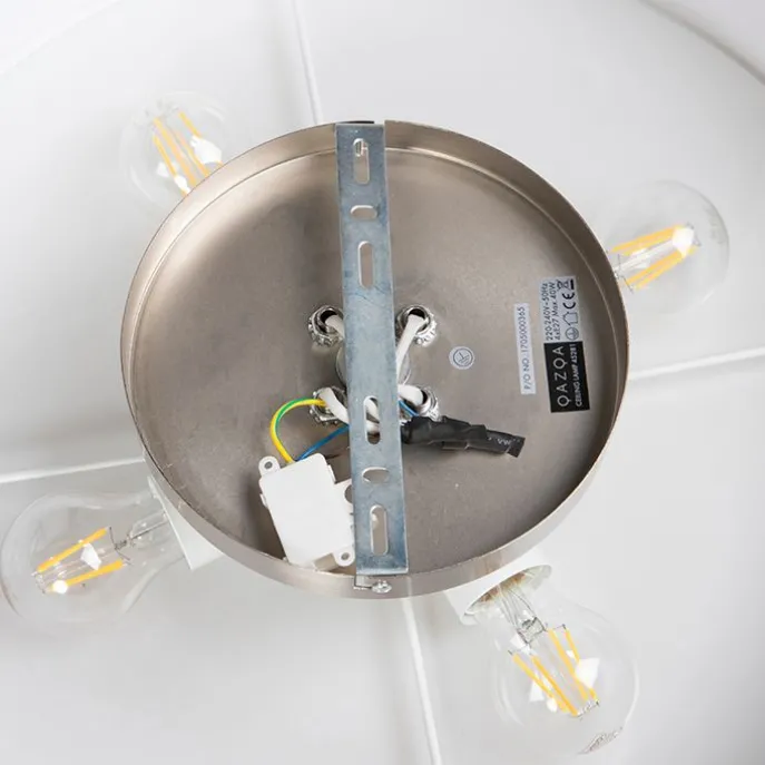 Country Deckenleuchte weiß 50 cm - Drum