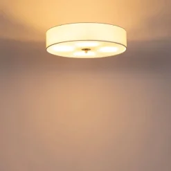 Country Deckenleuchte weiß 50 cm - Drum