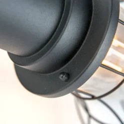 Country Wandleuchte schwarz IP44 - Moreno