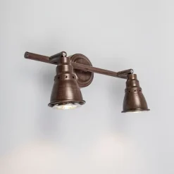 Decken- und Wandstrahler rostbraun schwenkbar - Coney 2