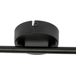 Deckenfleck schwarz mit schwarzem Schirm 2-Licht verstellbar - Hetta