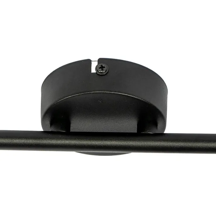 Deckenfleck schwarz mit schwarzem Schirm 2-Licht verstellbar - Hetta