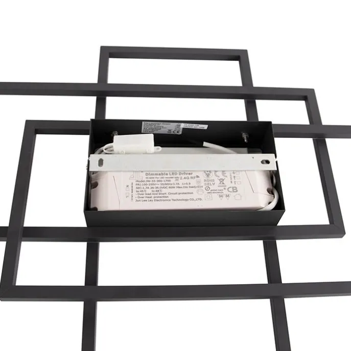 Deckenleuchte Anthrazit inkl. LED, Fernbedienung - Riha