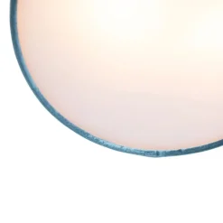 Deckenleuchte blau 30 cm mit goldener Innenseite - Drum