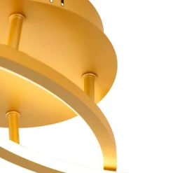 Deckenleuchte Gold 78 cm inkl. LED 3 Stufen dimmbar - Rowin