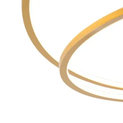 Deckenleuchte Gold 78 cm inkl. LED 3 Stufen dimmbar - Rowin