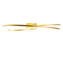 Deckenleuchte Gold 78 cm inkl. LED 3 Stufen dimmbar - Rowin
