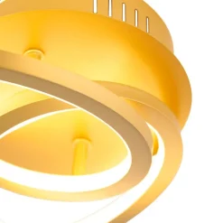 Deckenleuchte Gold 45 cm inkl. LED 3 Stufen dimmbar - Rowin