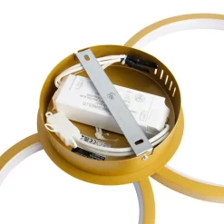 Deckenleuchte gold inkl. LED 3-stufig dimmbar 4-flammig - Lupolo