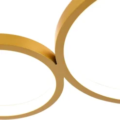 Deckenleuchte gold inkl. LED 3-stufig dimmbar 4-flammig - Lupolo