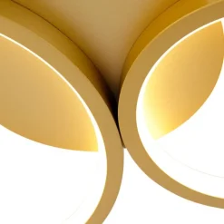 Deckenleuchte gold inkl. LED 3-stufig dimmbar 4-flammig - Lupolo