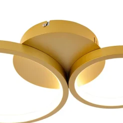 Deckenleuchte gold inkl. LED 3-stufig dimmbar 4-flammig - Lupolo