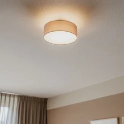 Deckenleuchte grau 30 cm inkl. LED - Drum LED