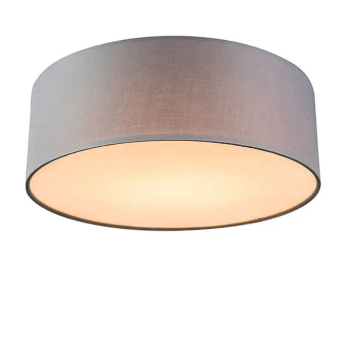 Deckenleuchte grau 30 cm inkl. LED - Drum LED