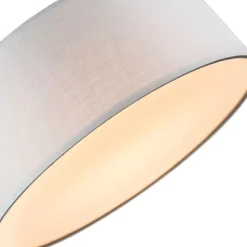 Deckenleuchte grau 30 cm inkl. LED - Drum LED