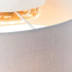 Deckenleuchte grau 30 cm inkl. LED - Drum LED