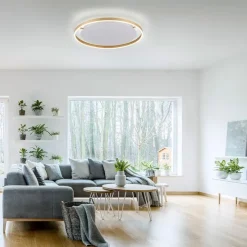 Deckenleuchte Messing 58,8 cm inkl. LED 3-stufig dimmbar - Zlatan